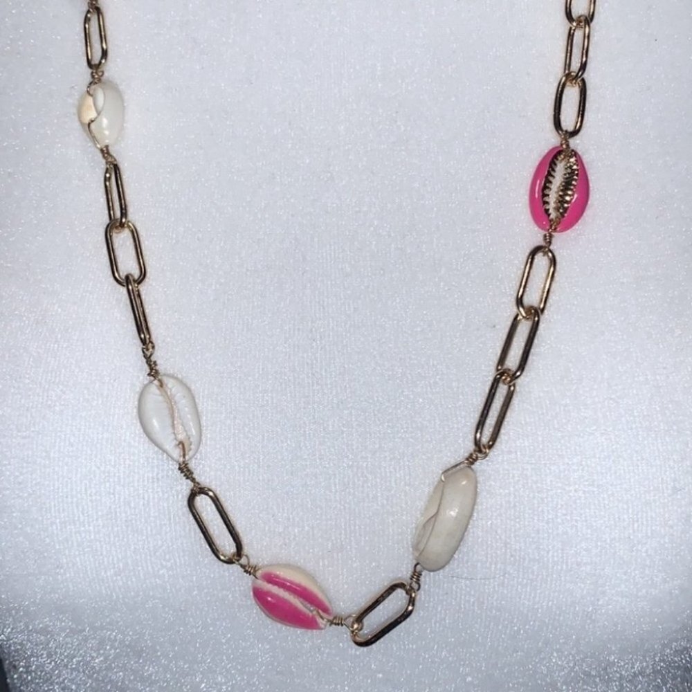 Bp Colorfull Freshwater Puka Shell Pearl Necklace - Picture 3 of 9